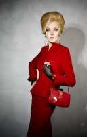 Красный жакет Christian Dior