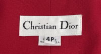 Красный жакет Christian Dior