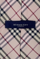 Розовый галстук Burberry в клетку