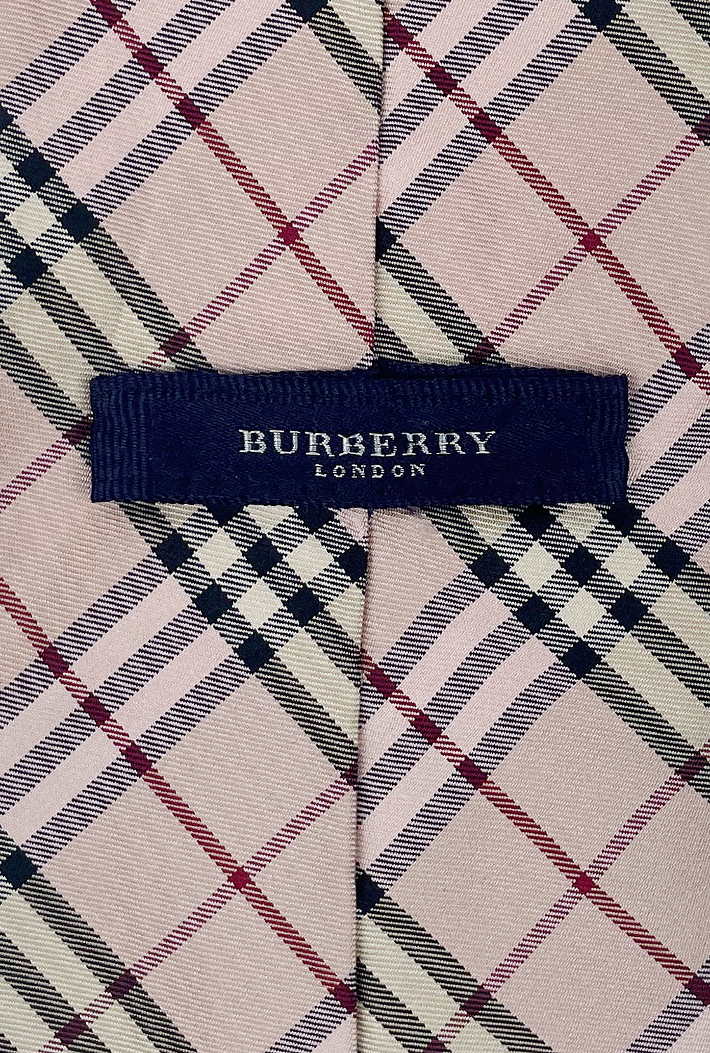 Розовый галстук Burberry в клетку