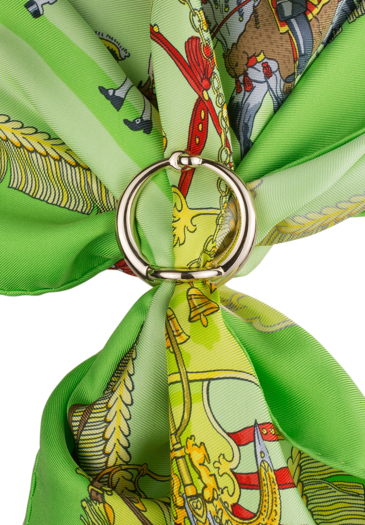 Крупное кольцо для платка Hermès