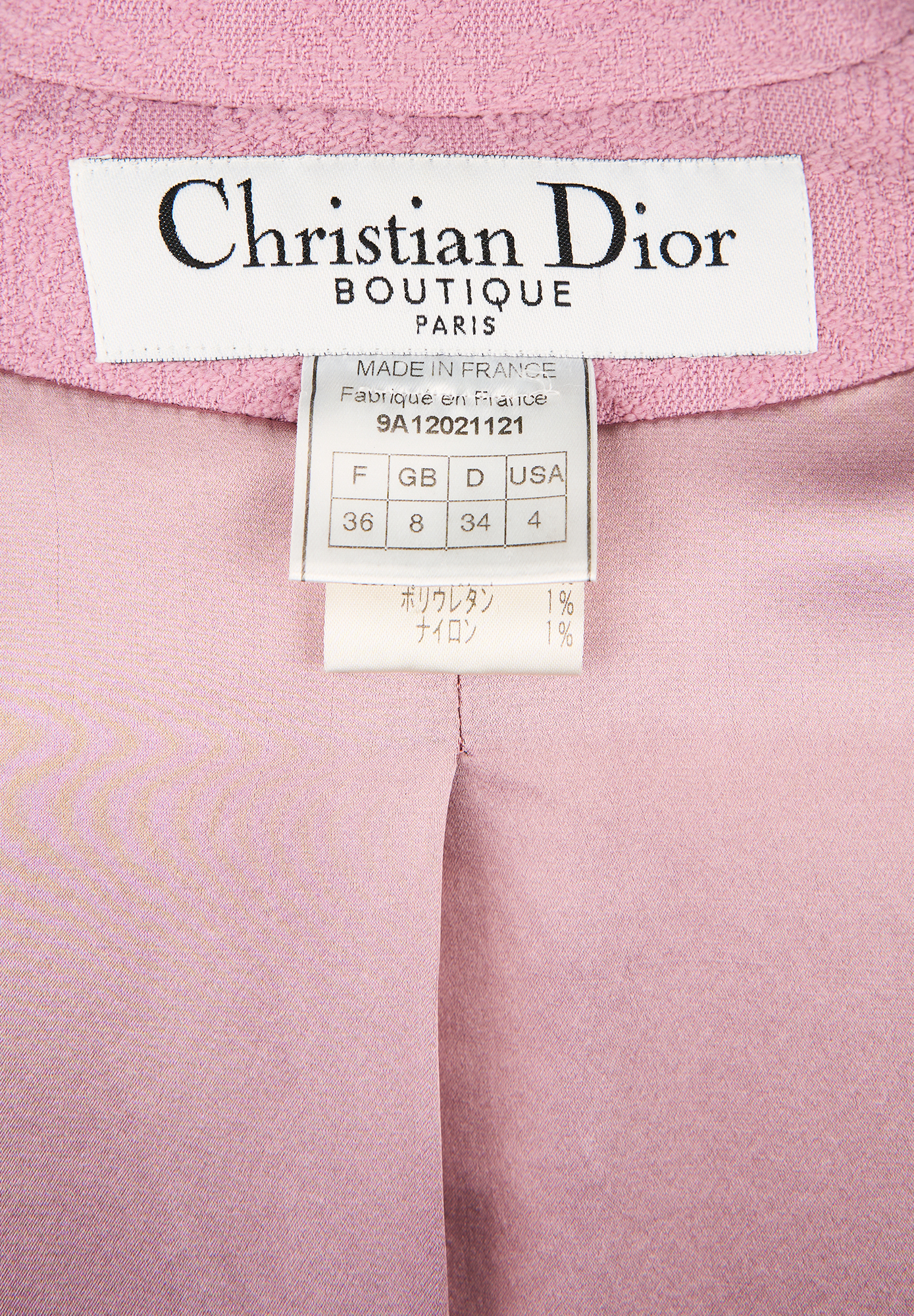 Розовый жаккардовый жакет Christian Dior с бахромой