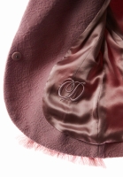 Розовый жаккардовый жакет Christian Dior с бахромой