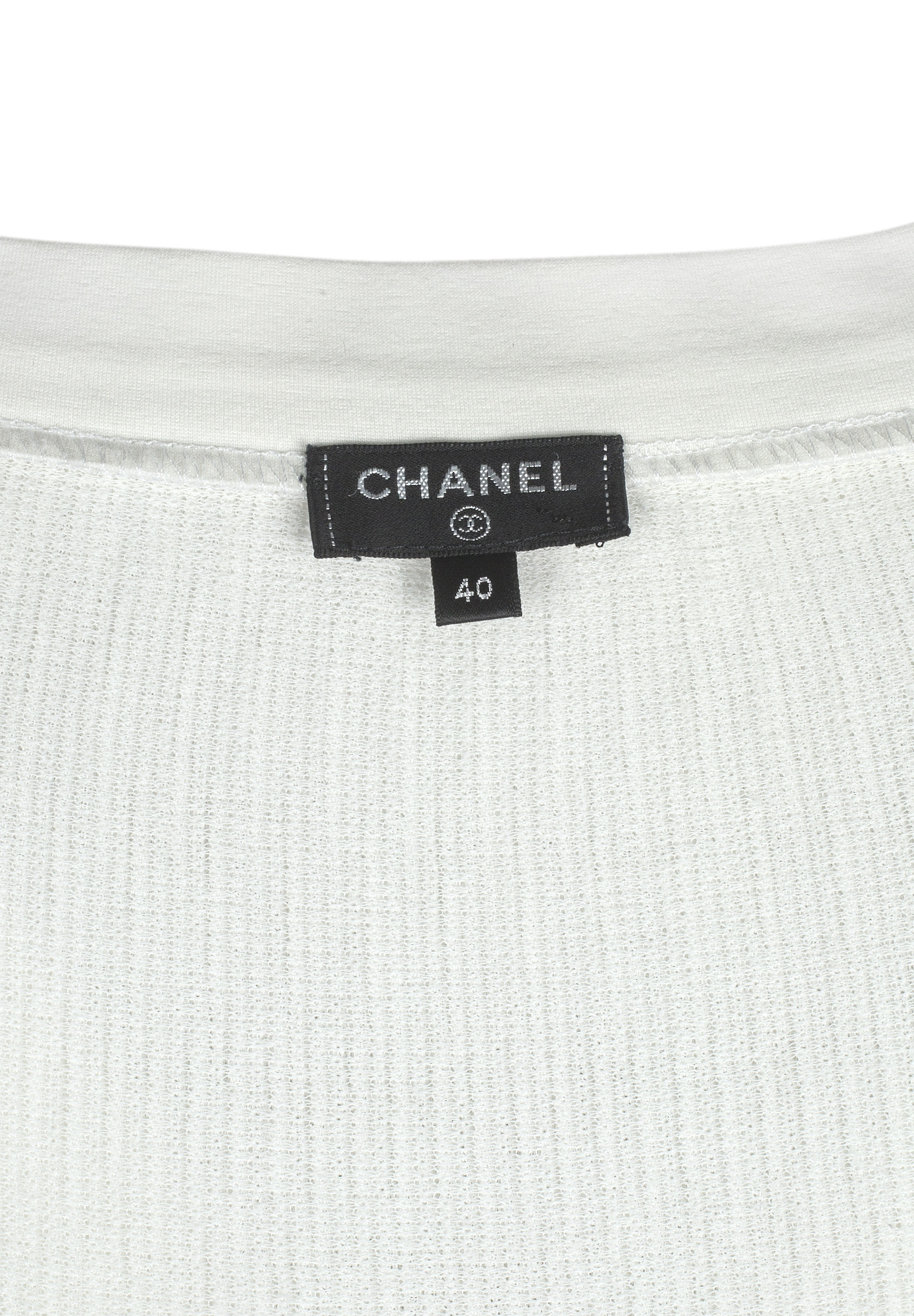 Белая юбка Chanel с эффектом плиссировки