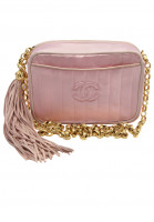 Шелковая розовая сумка Chanel