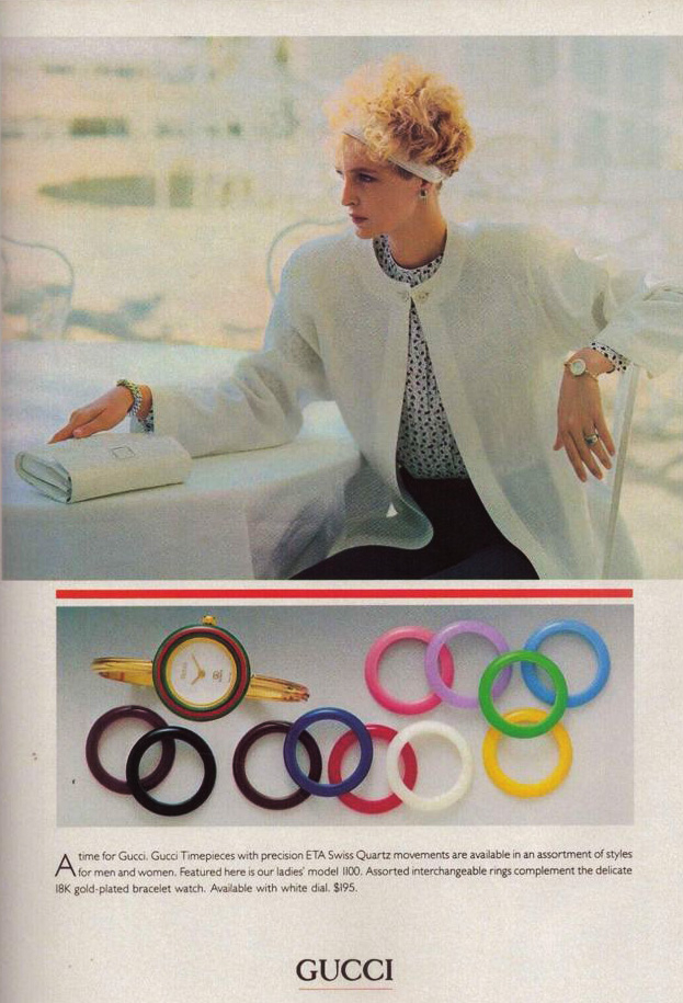 Часы Gucci с разноцветными сменными безелями