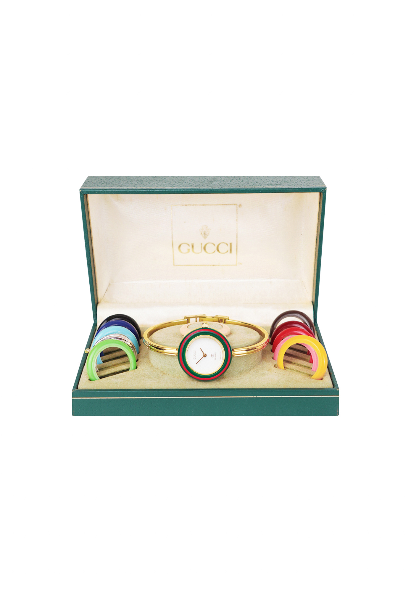 Часы Gucci с разноцветными сменными безелями