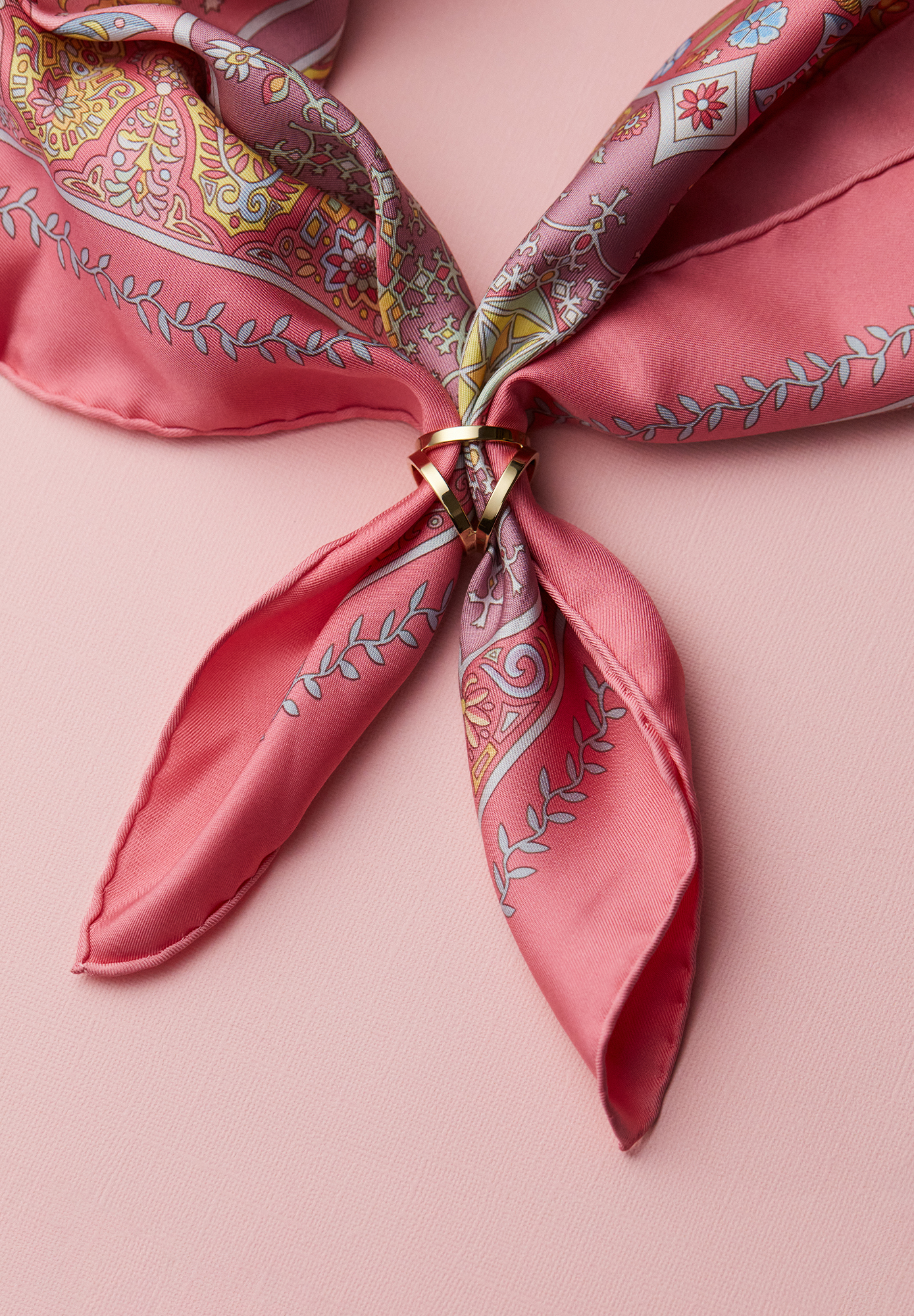 Тройное кольцо для платка Hermès 