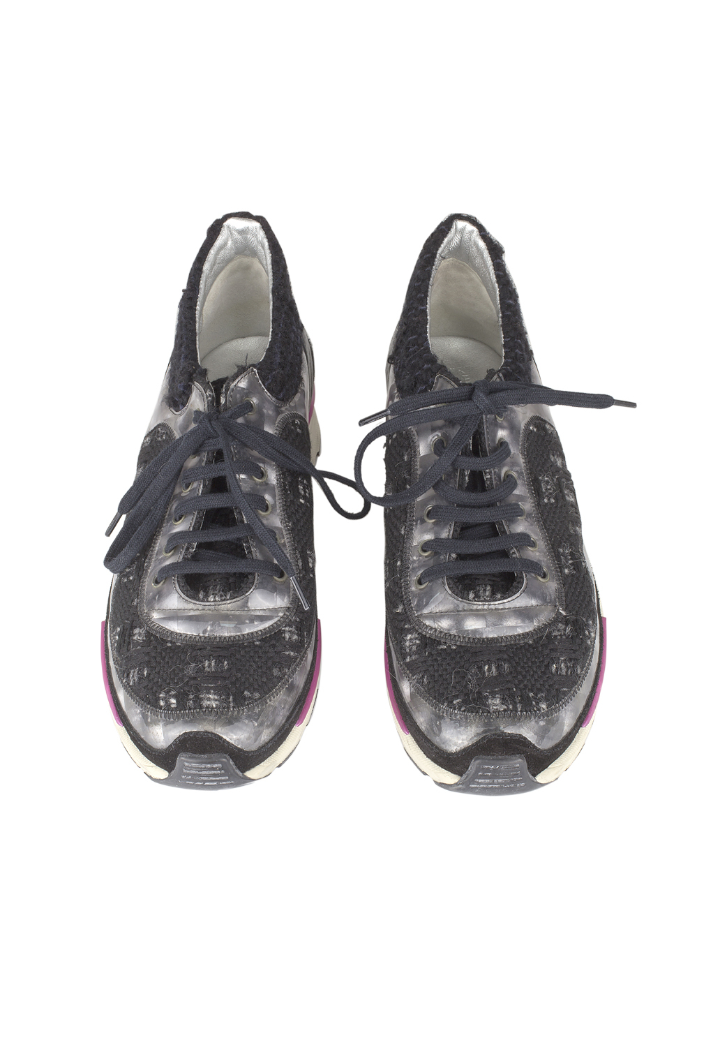 Твидовые кроссовки Chanel