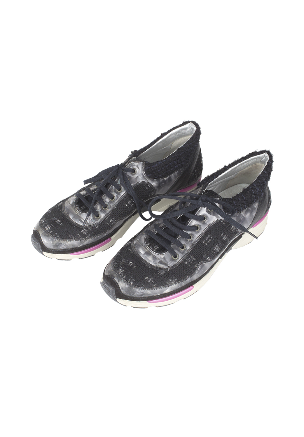 Твидовые кроссовки Chanel