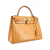 Сумка Hermès Kelly 28 Cognac Ostrich