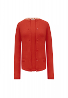 Комплект Chanel красный кардиган и топ