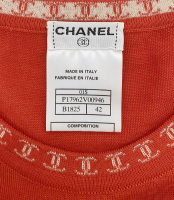 Комплект Chanel красный кардиган и топ