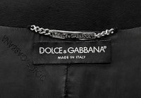 Чёрное пальто Dolce&Gabbana с цветком