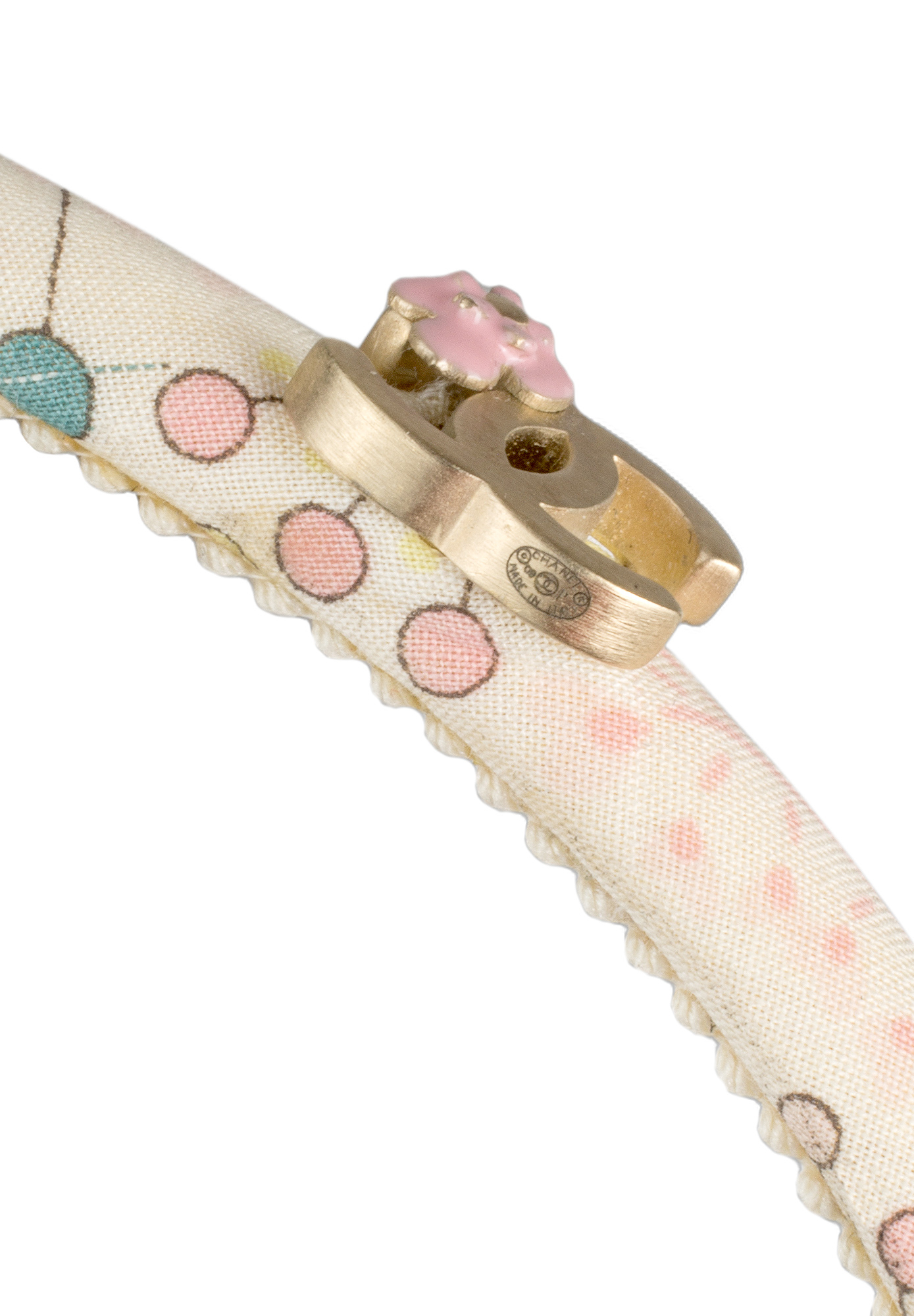 Цветочный ободок Chanel с логотипом