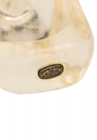 Прозрачное кольцо Chanel с логотипом