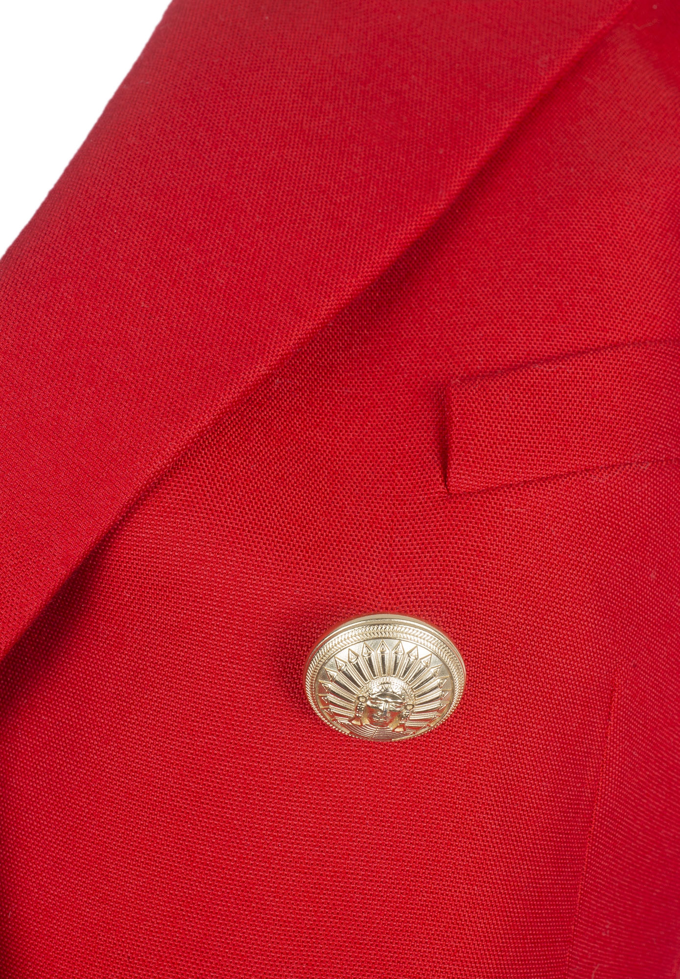 Красный жакет Balmain