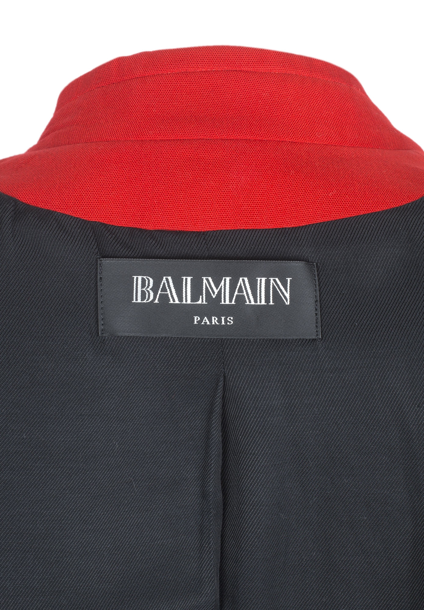 Красный жакет Balmain