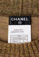 Золотистое платье Chanel Paris–Moscou