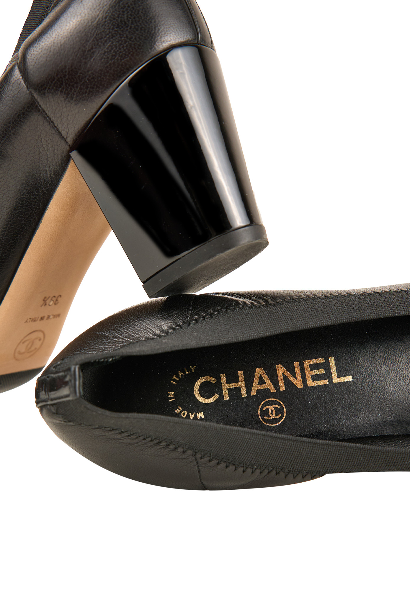 Черные туфли Chanel 