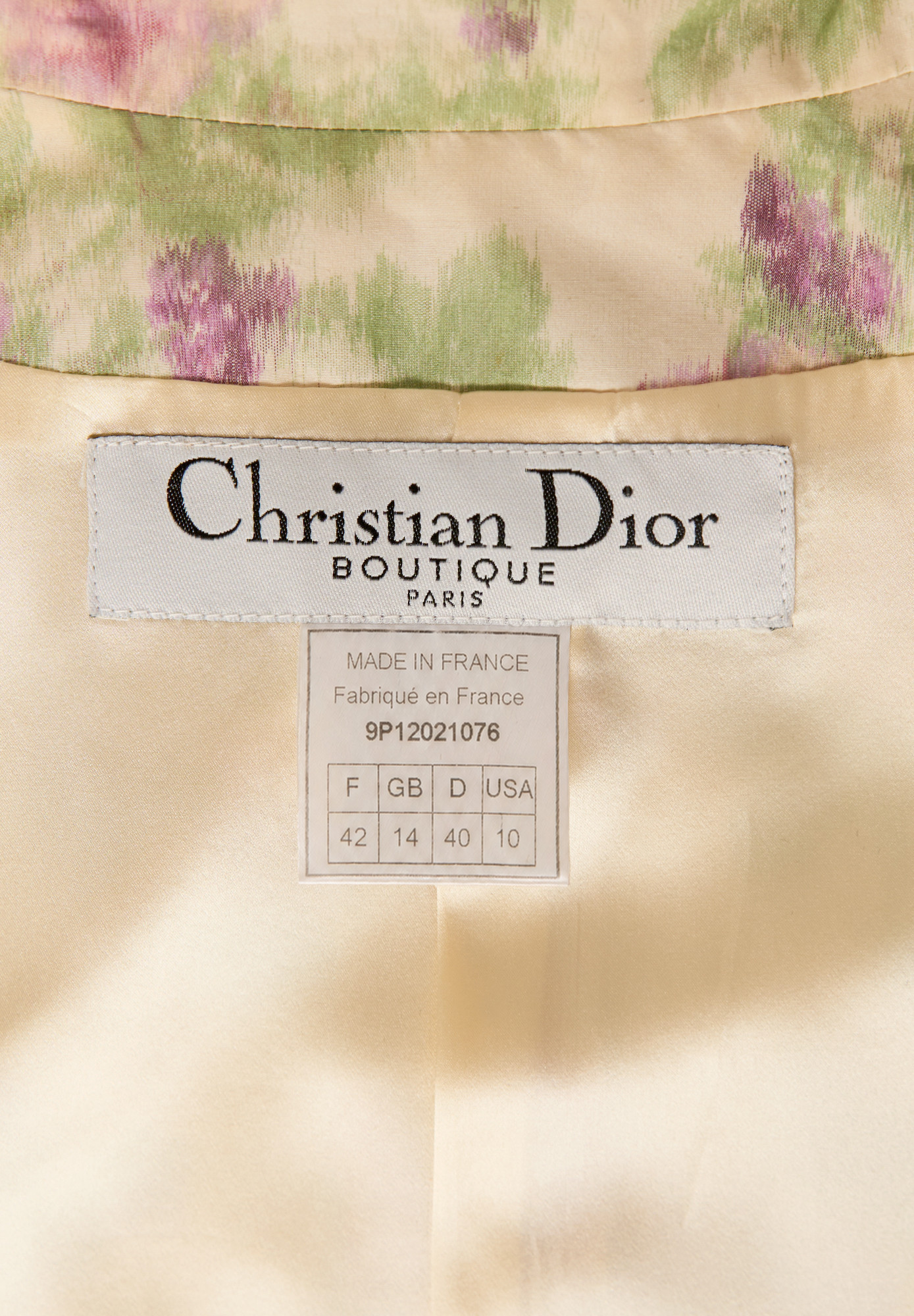 Костюм Christian Dior с цветочным принтом