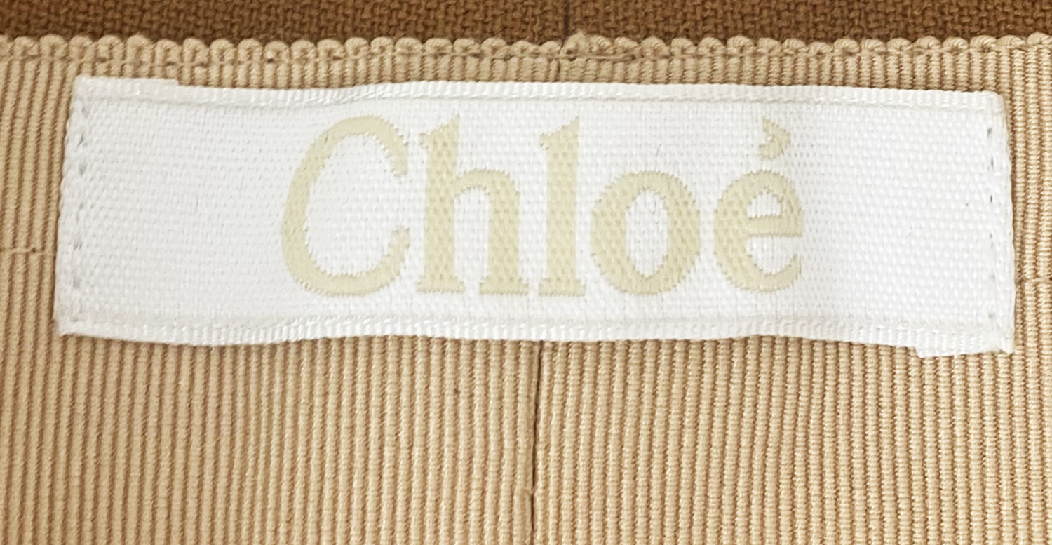 Оранжевые брюки Chloé