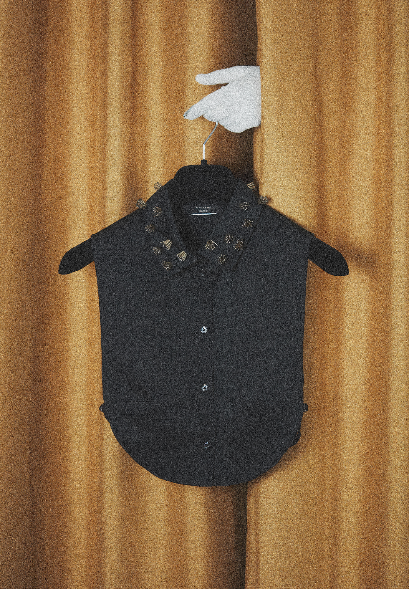 Съемный черный воротник Max Mara 