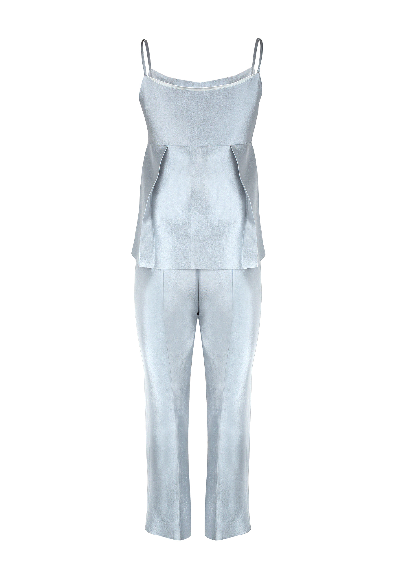 Нежно-голубой костюм Prada