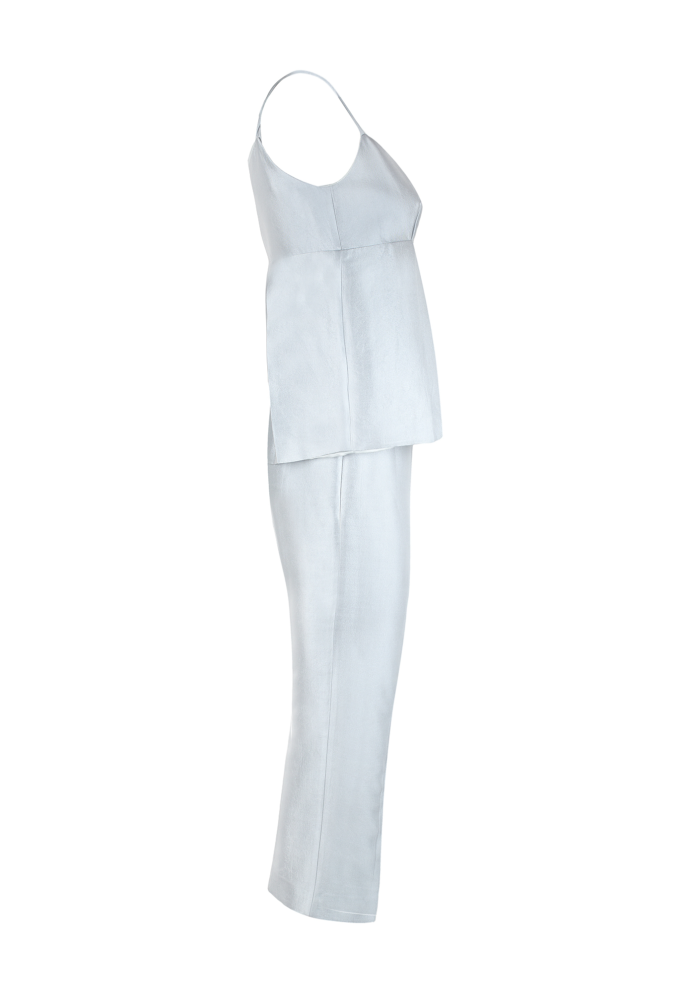 Нежно-голубой костюм Prada