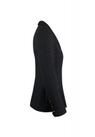 Чёрный твидовый жакет Chanel