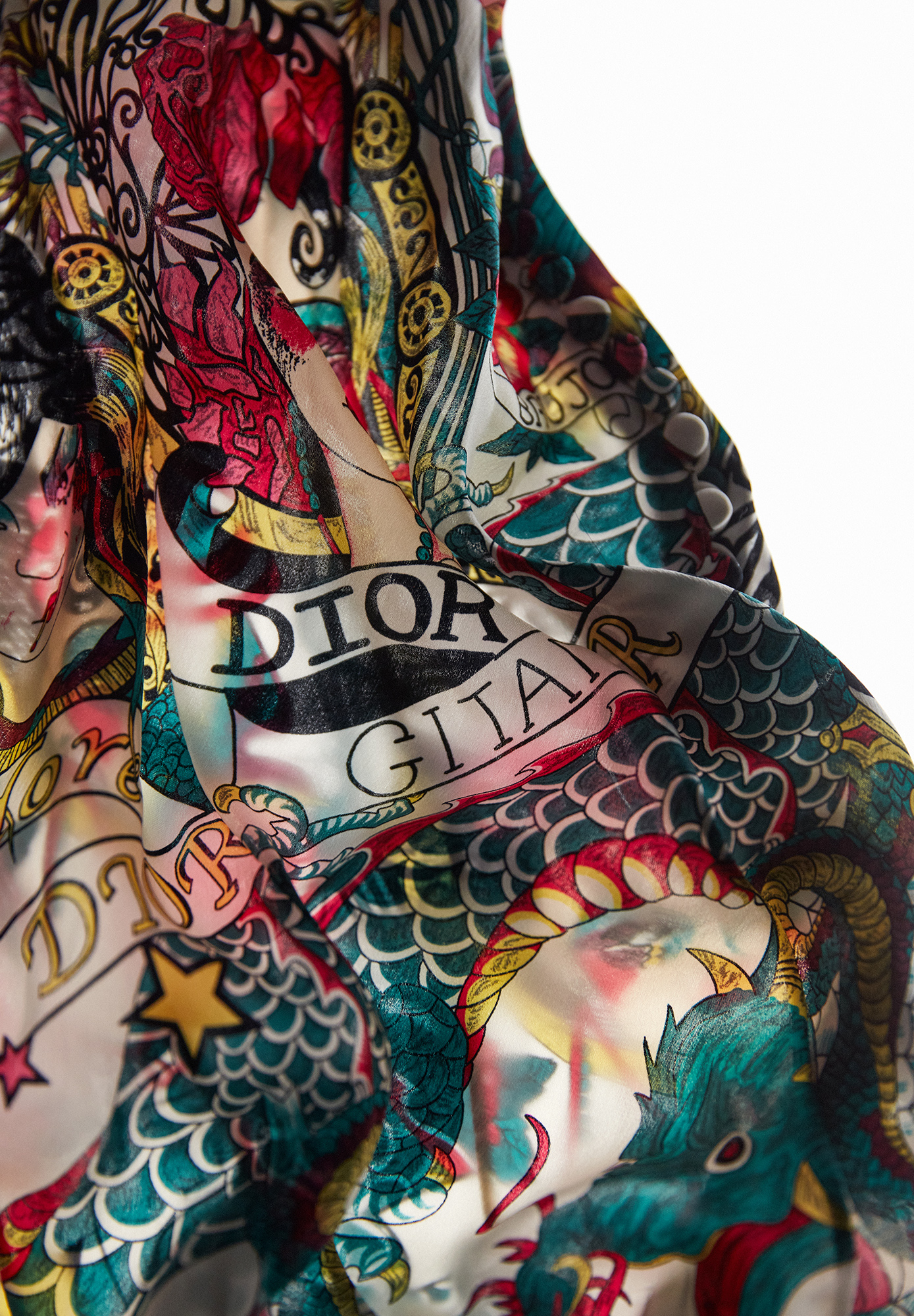 Шелковое платье Christian Dior 