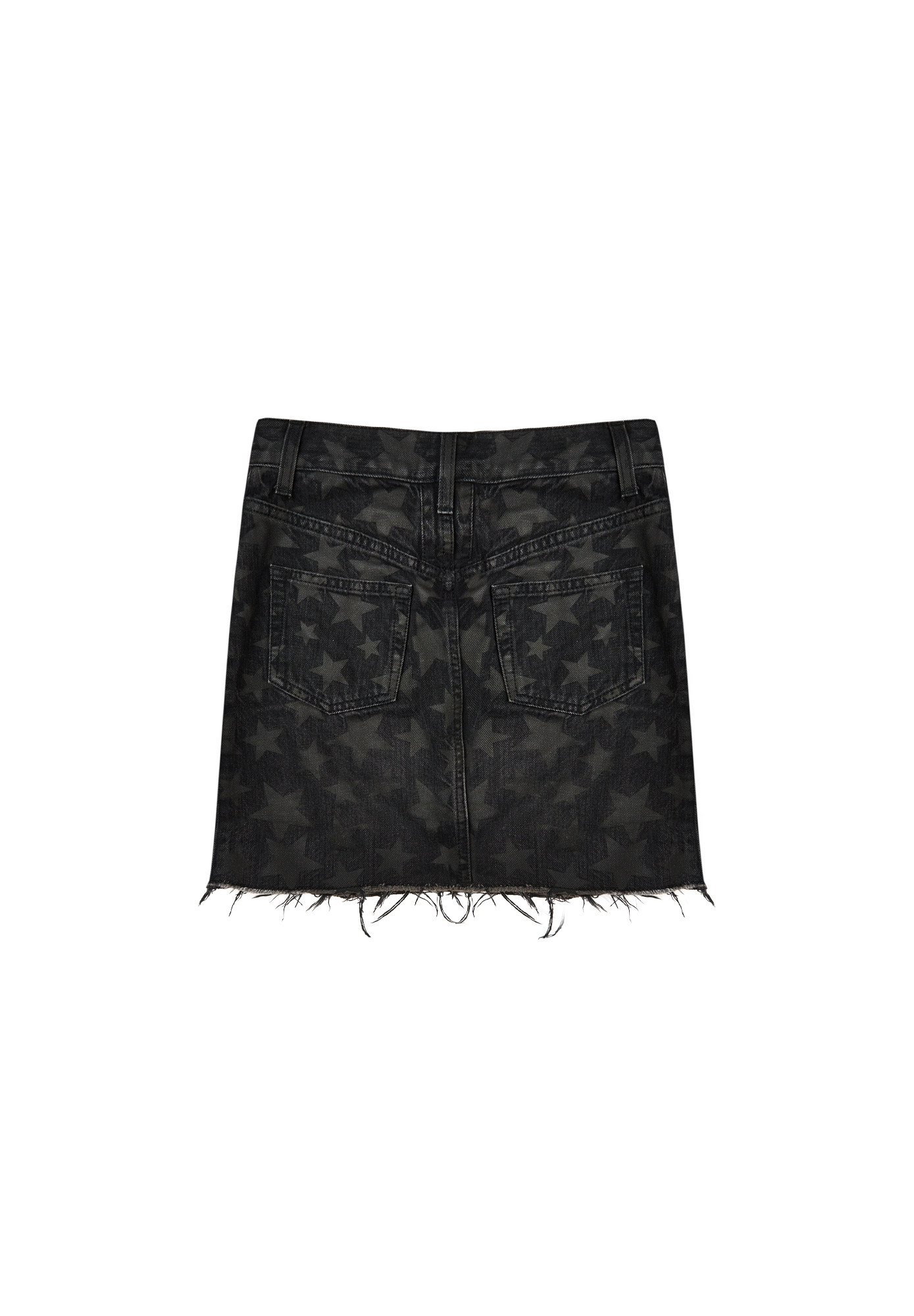 Серая джинсовая юбка Saint Laurent 