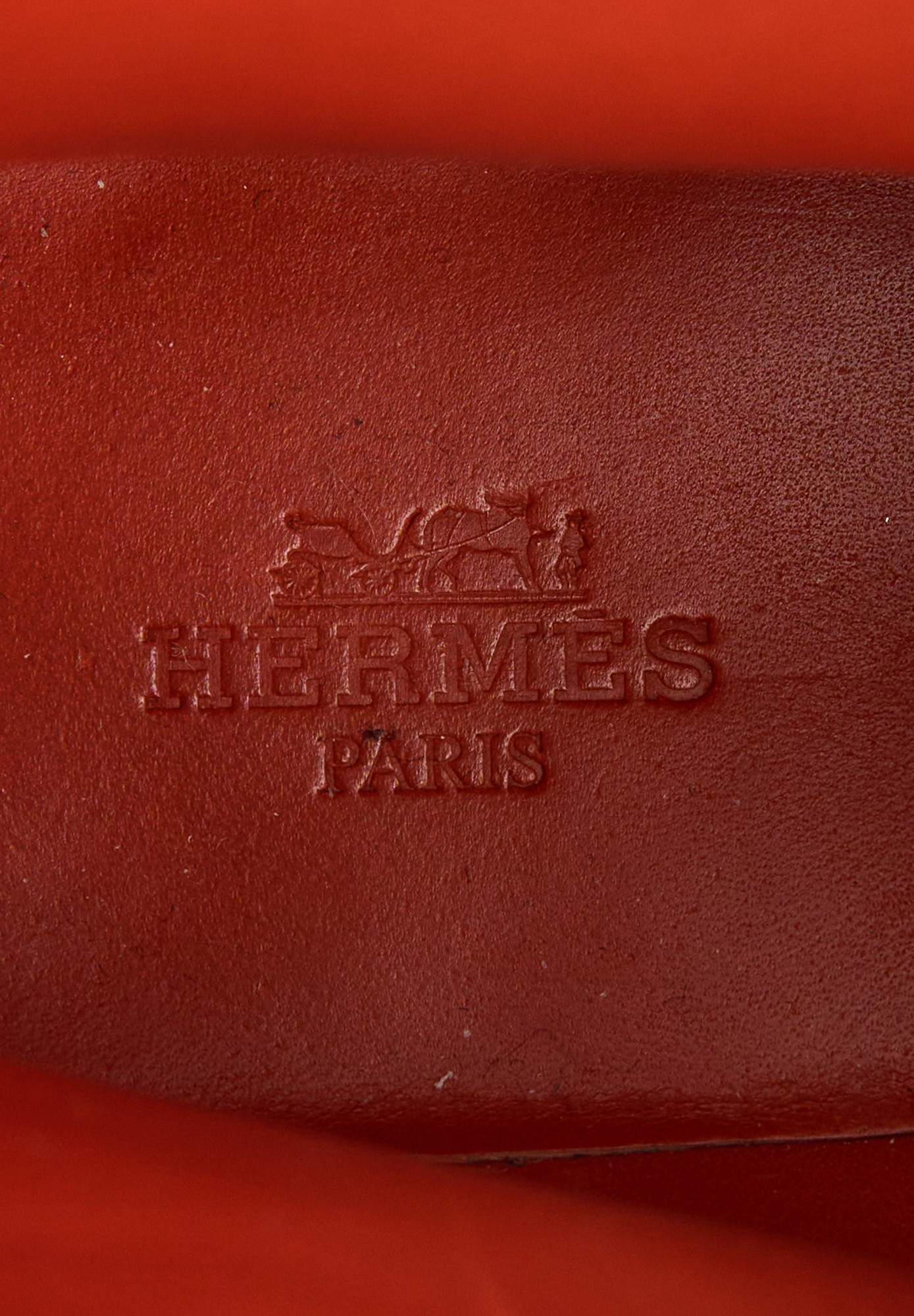 Кожанные ботинки Hermès с логотипом