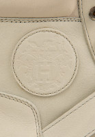 Кожанные ботинки Hermès с логотипом