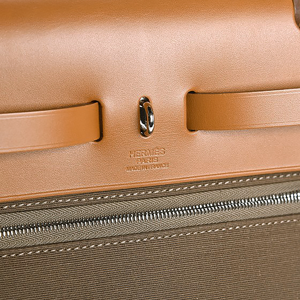 Коричневая сумка Hermès Herbag