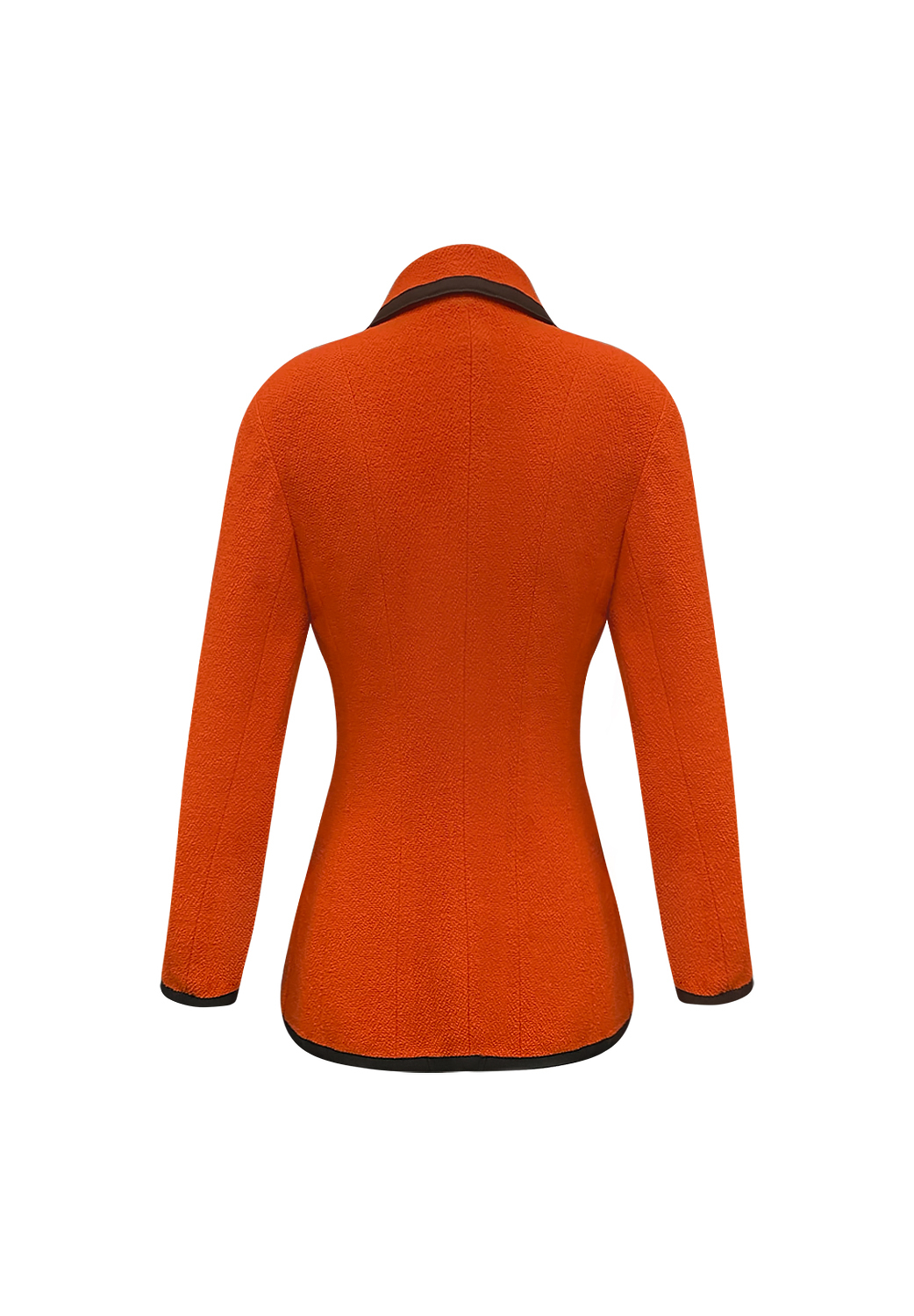 Оранжевый твидовый жакет Chanel