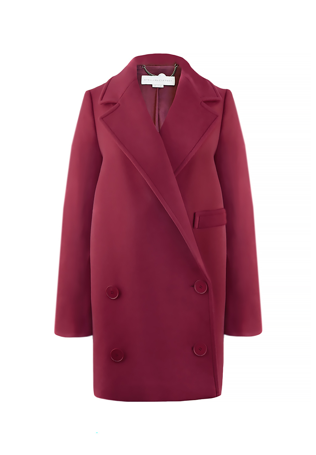 Бордовое пальто Stella McCartney