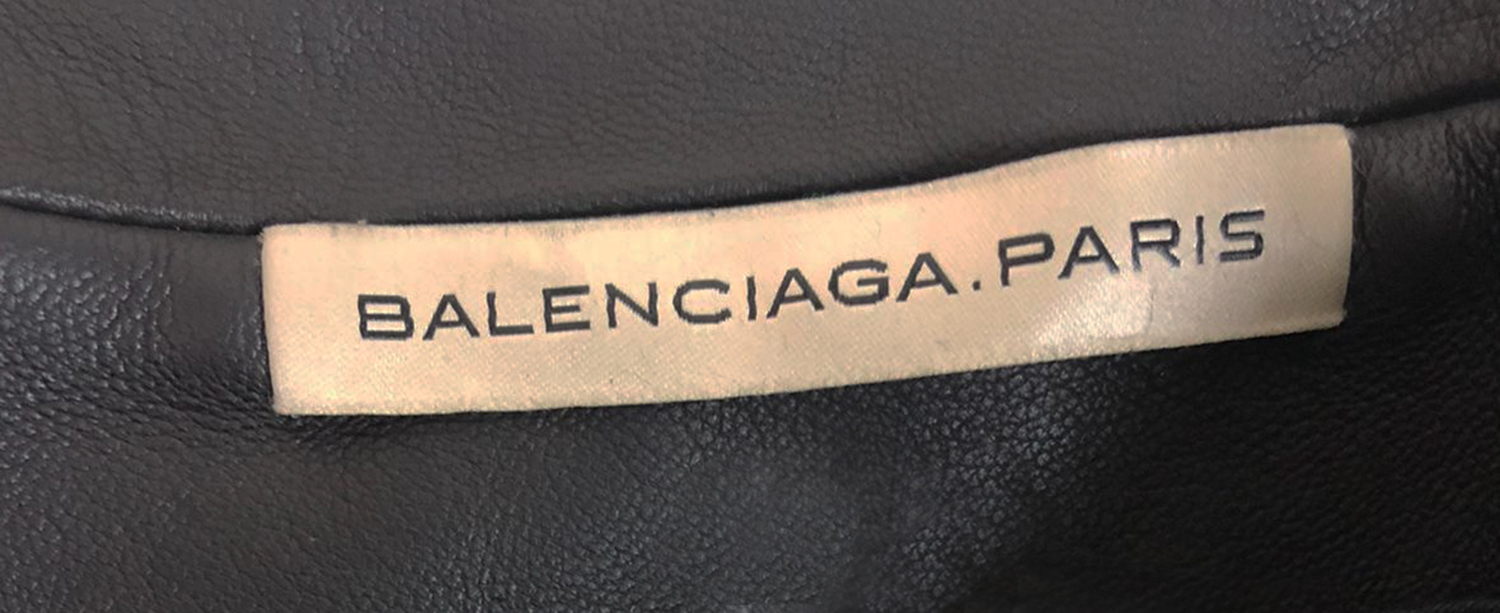 Кожаная юбка Balenciaga
