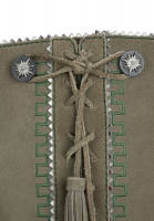 Зеленые замшевые сапоги Chanel