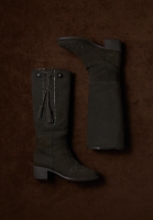 Зеленые замшевые сапоги Chanel