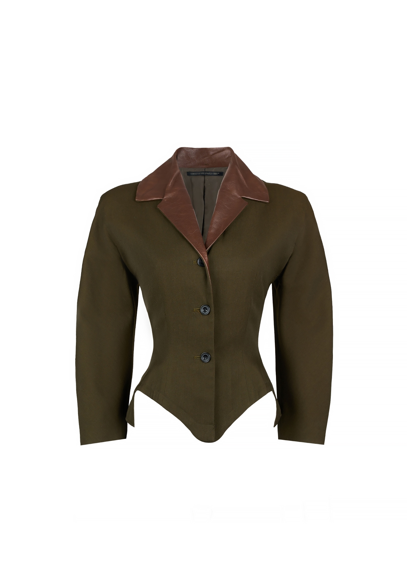 Оливковый жакет Yohji Yamamoto