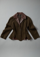 Оливковый жакет Yohji Yamamoto