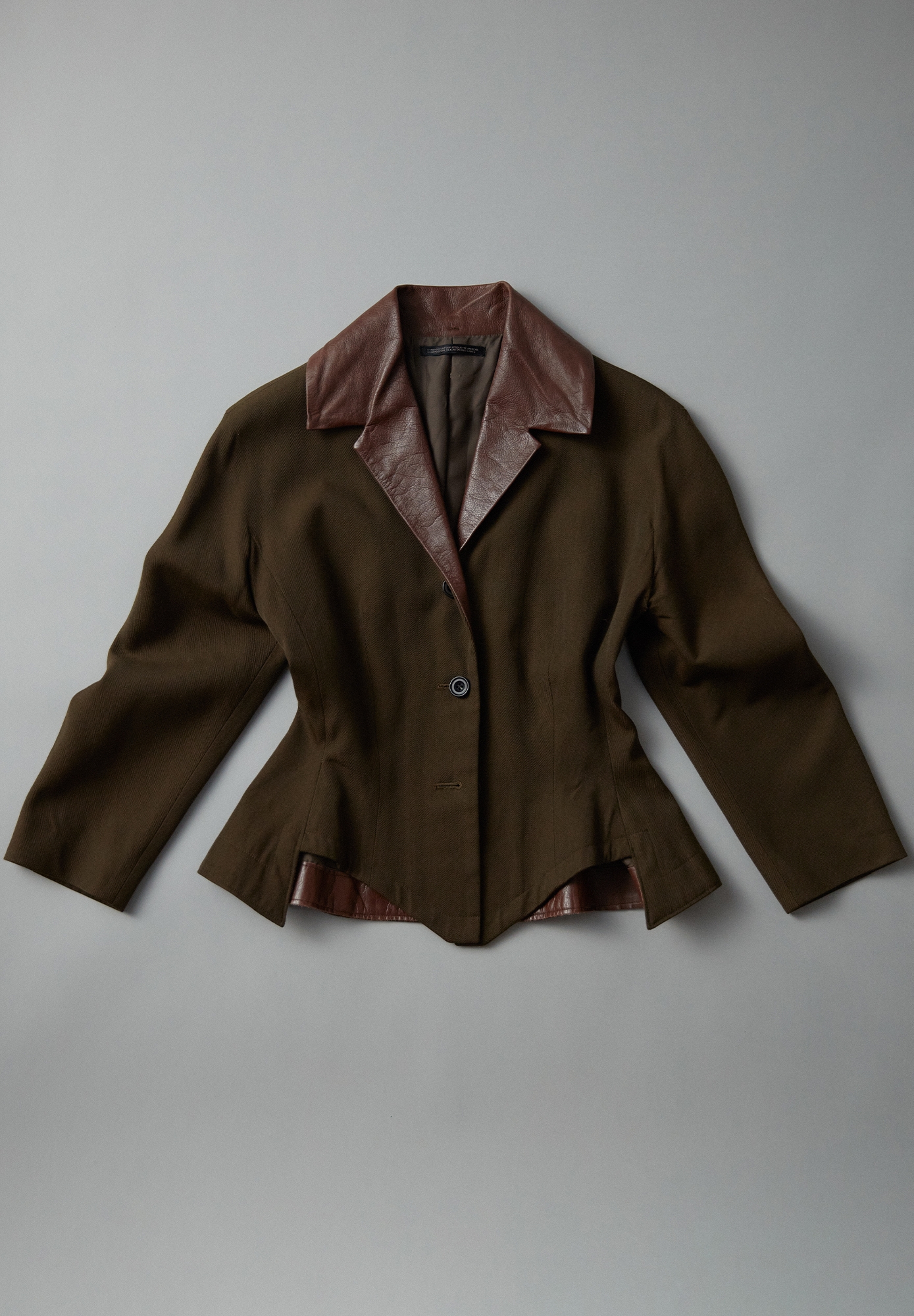 Оливковый жакет Yohji Yamamoto