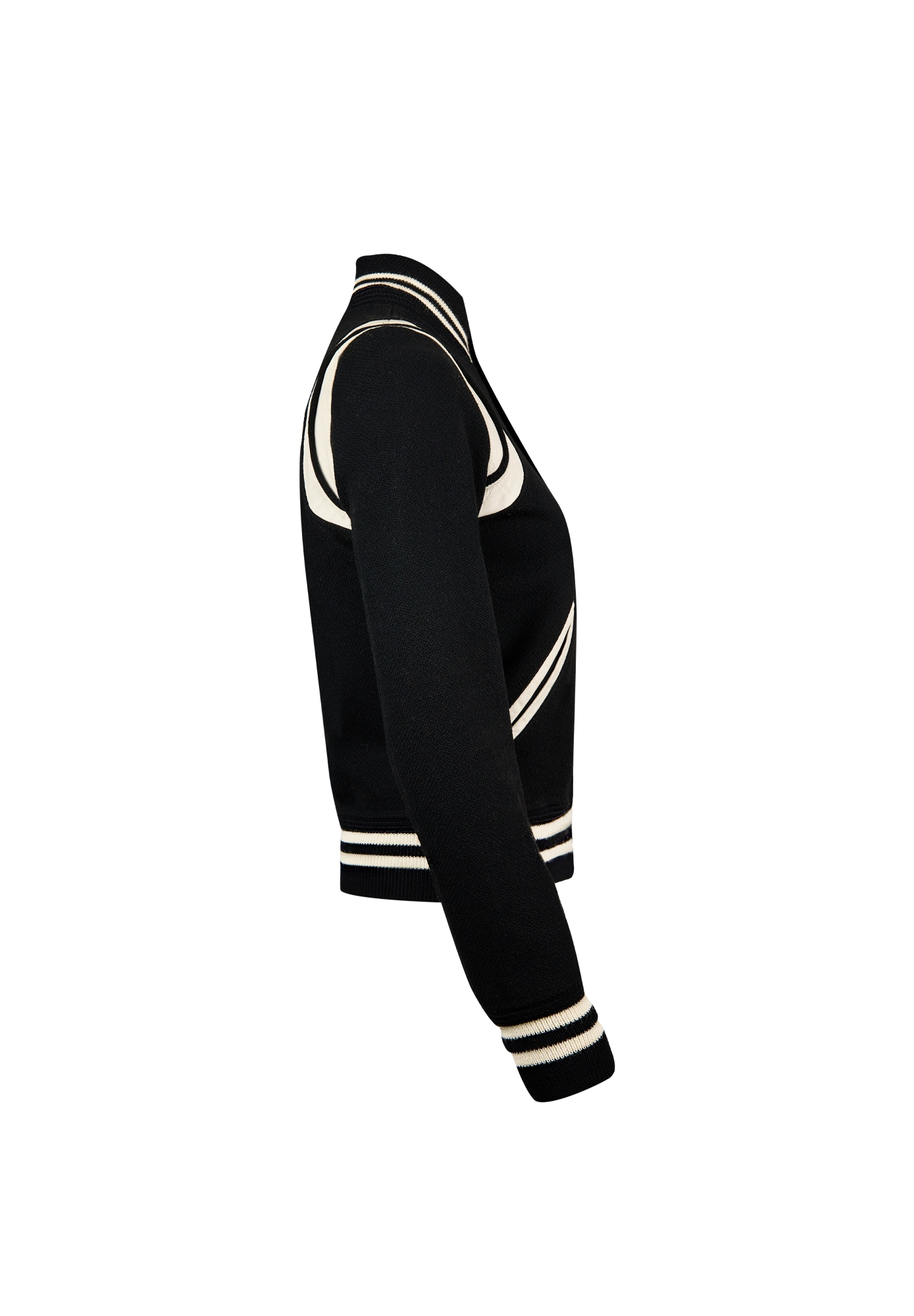 Черный бомбер Saint Laurent 