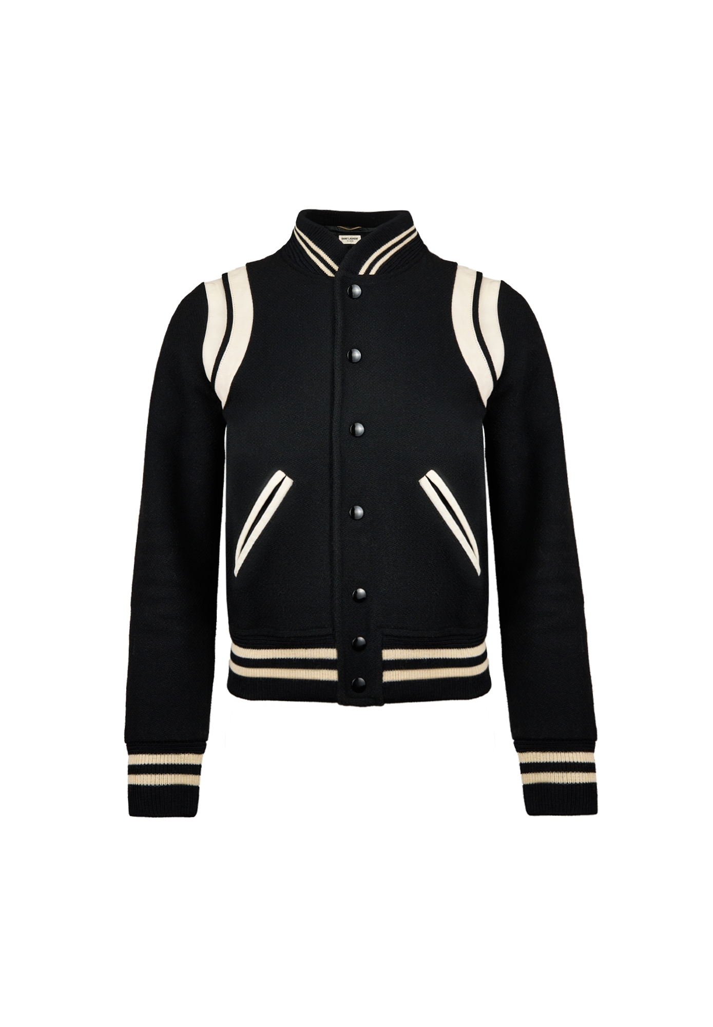 Черный бомбер Saint Laurent 