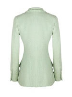 Мятный твидовый жакет Chanel