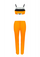 Оранжевый костюм Christian Dior