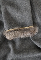 Серое кашемировое платье Valentino