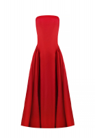 Красное вечернее платье Yves Saint Laurent 