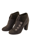 Серые ботильоны Chanel